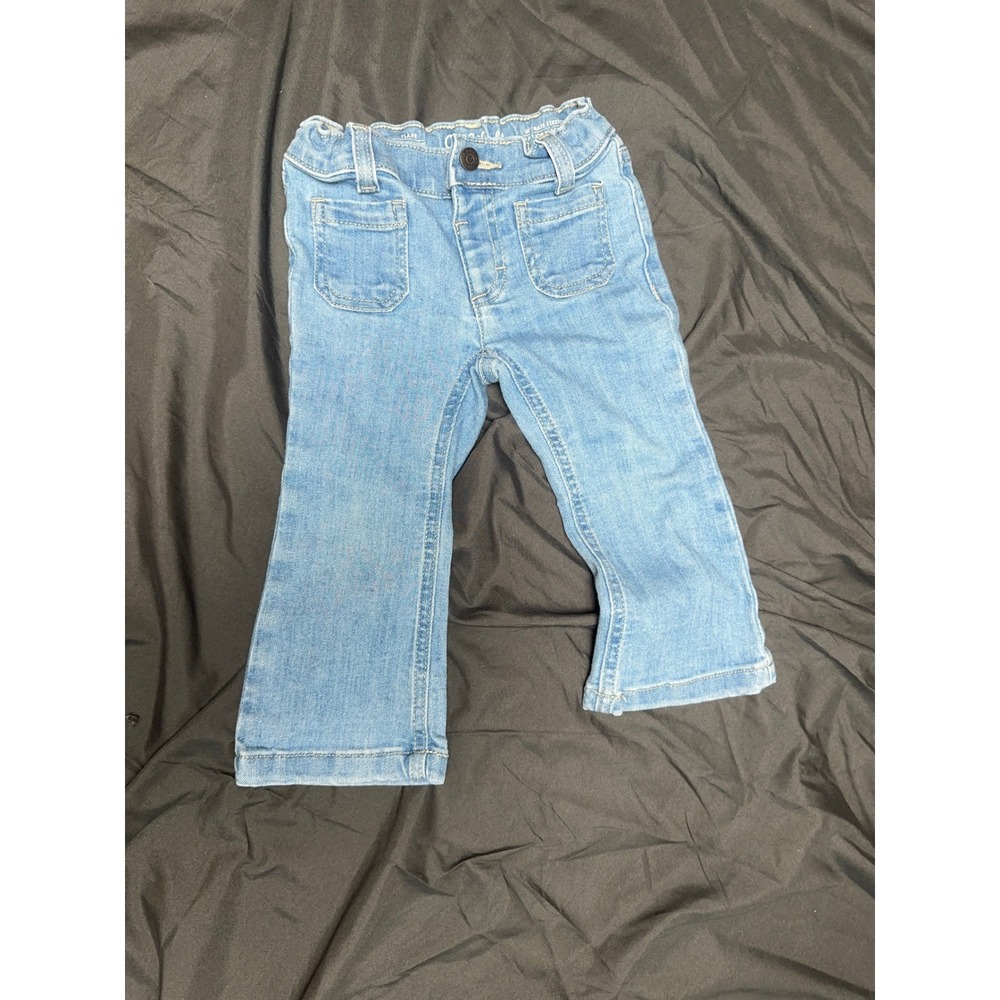 Cat & Jack Girls Flare Jeans Light Wash Ultimate Stretch Denim